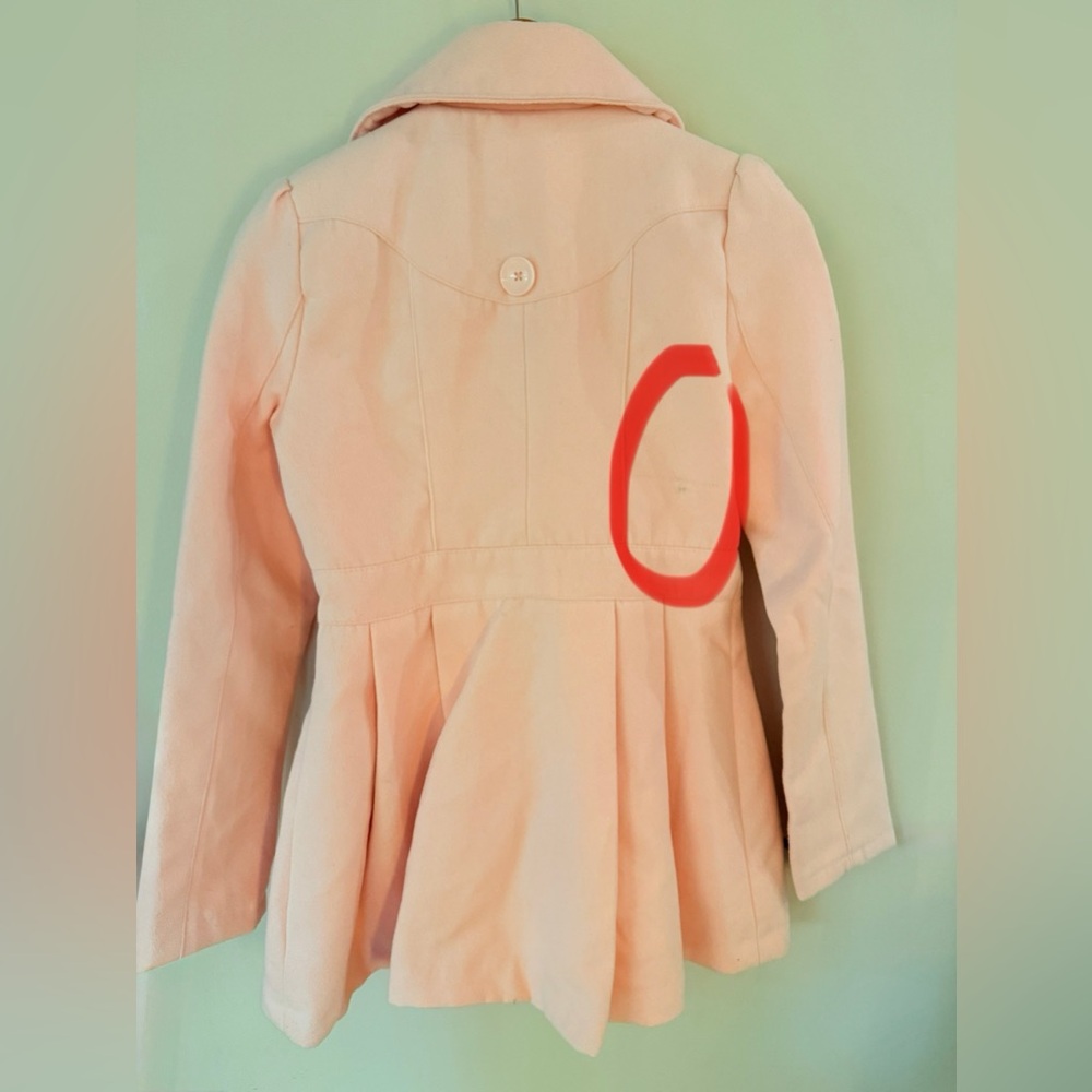 XHILARATION Juniors Double Breasted Pea Coat in Pink Size S - Picture 9 of 11